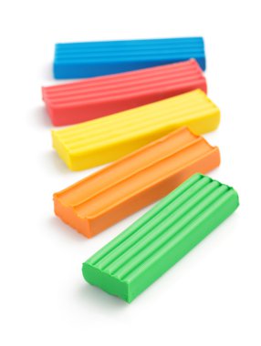 Plastik set beyaza izole edildi 