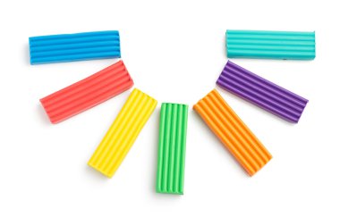 Plastik set beyaza izole edildi 