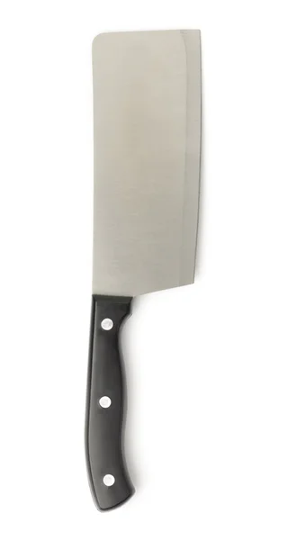 Kött cleaver kniv isolerad på vit — Stockfoto