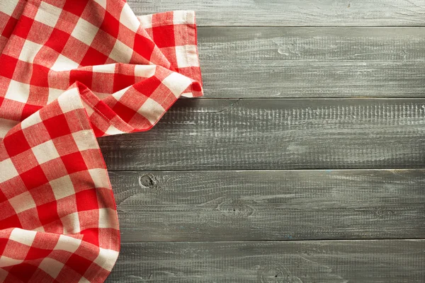 Cloth napkin on wood — Stock Photo, Image