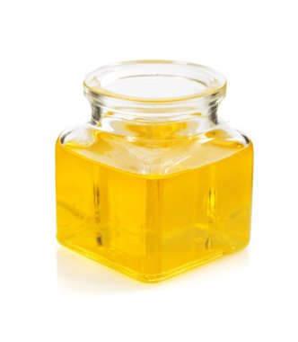 Gıda petrol şişe üzerinde beyaz izole