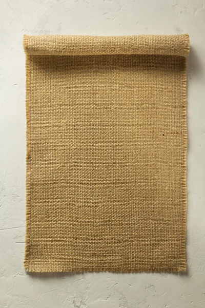 Säckväv hessian säckväv på vägg — Stockfoto