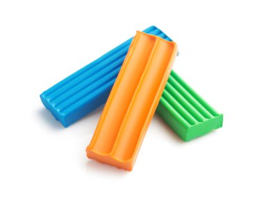 Plastik set beyaza izole edildi 