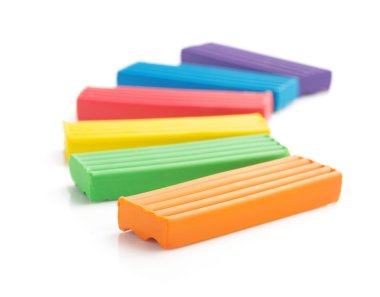 Plastik set beyaza izole edildi 