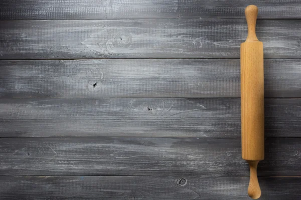 Rolling pin on wooden — Stock Photo, Image