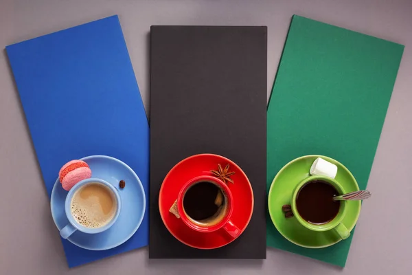 Kopp Kaffe Abstrakt Bakgrund Papper Ytstruktur — Stockfoto