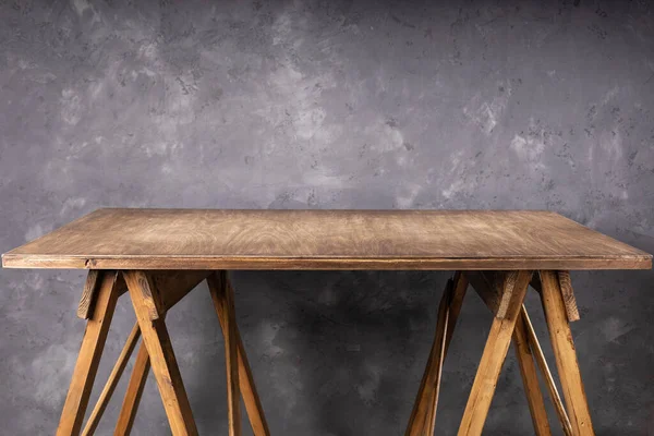 Asztal Vagy Asztal Mellett Fal Háttér — Stock Fotó