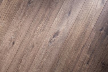 Kaplamalı ahşap zemin zemin zemin arka planı ya da duvar dokusu. Kahverengi ahşap döşeme ve kopya alanı