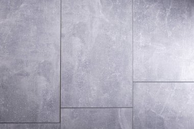 Taş ya da mermer zemin döşemesi ya da duvar dokusu. Gri kaplama arkaplanı kopyalama alanı ile