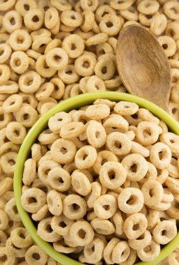 arka plan olarak Mısır gevreği Yüzükler 