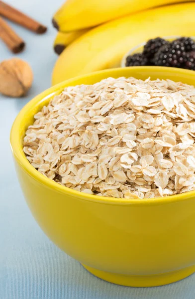 Bowl of oat flake — Stock Photo, Image