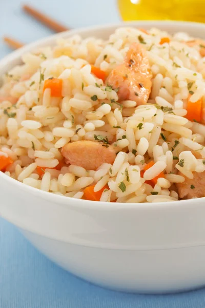 Bowl of cooked rice — Stock Photo, Image