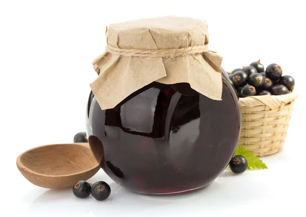 Black currant jam — Stock Photo, Image
