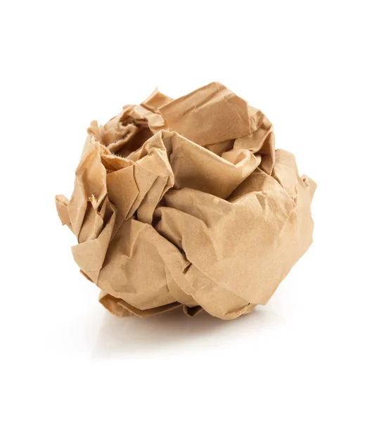 Crumpled paper ball — Stock Photo, Image