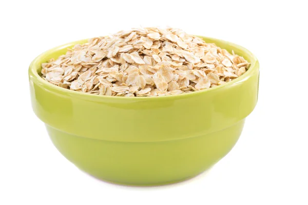 Bowl of oat flake — Stock Photo, Image