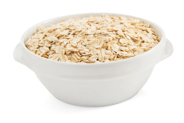 Bowl of oat flake — Stock Photo, Image