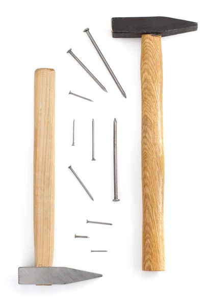 Nástroj pro kladivo a hřebík — Stock fotografie