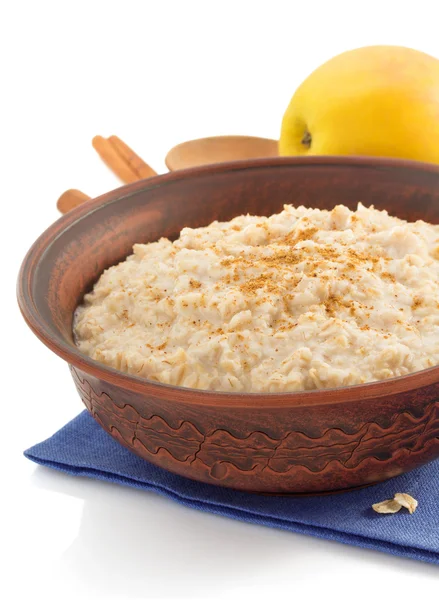 Bowl of oatmeal — Stock Photo, Image