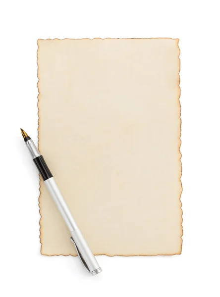Aged paper parchment — Stock Photo, Image