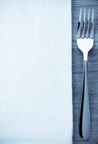 Fork and napkin — Stock Photo, Image