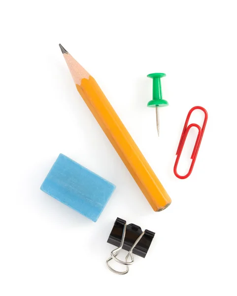 Office supplies on white  background — Stock Photo, Image