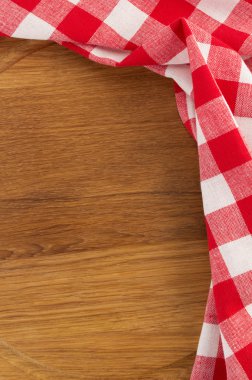 ahşap üzerine bez peçete