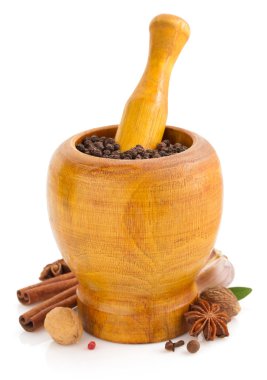 Harç havaneli ve baharat ile