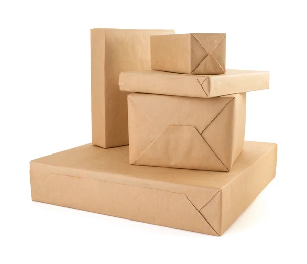 Cardboard box  on white background — Stock Photo, Image