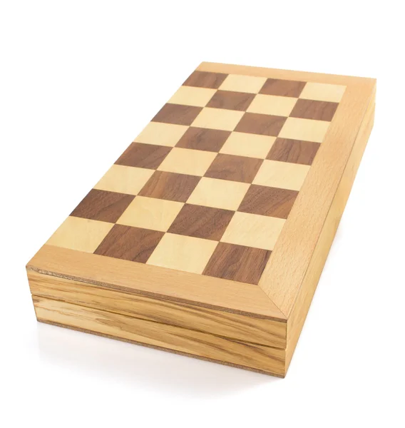 Šachovnice na bílém pozadí — Stock fotografie