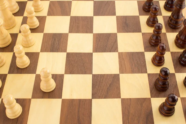 Chess figures on board — Stock Photo, Image