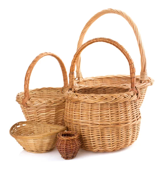 Brown Wicker baskets — Stock Photo, Image