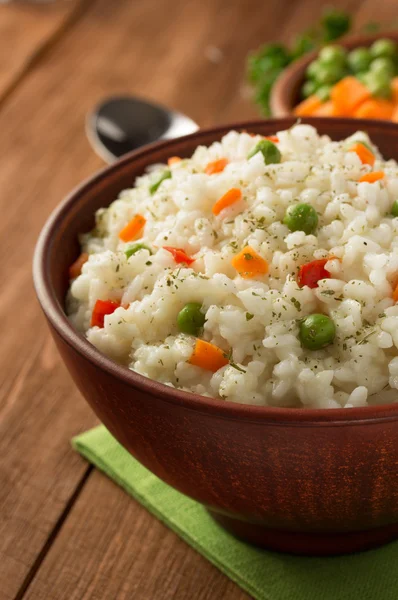 Bowl full of rice — Stock Photo, Image