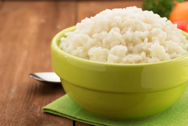 Bowl full of rice — Stock Photo, Image