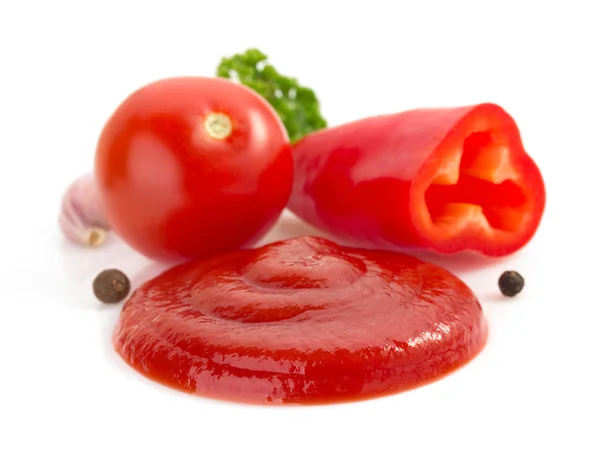 Tomato sauce with vegetables — Stock Photo, Image