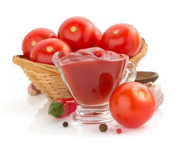 Sauce tomate dans un bol — Photo