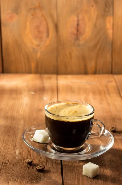 Tazza di caffè su legno — Foto Stock