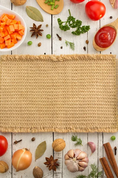 Burlap hessian sack — Stock Photo, Image