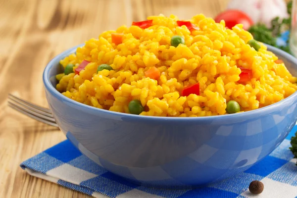 Cuenco lleno de arroz — Foto de Stock