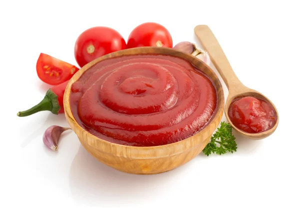 Izole domates sosu — Stok fotoğraf