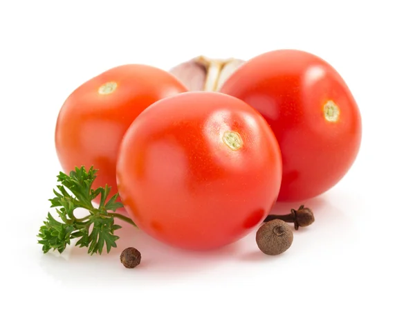 Tomatoes isolated on white — Stock Photo, Image