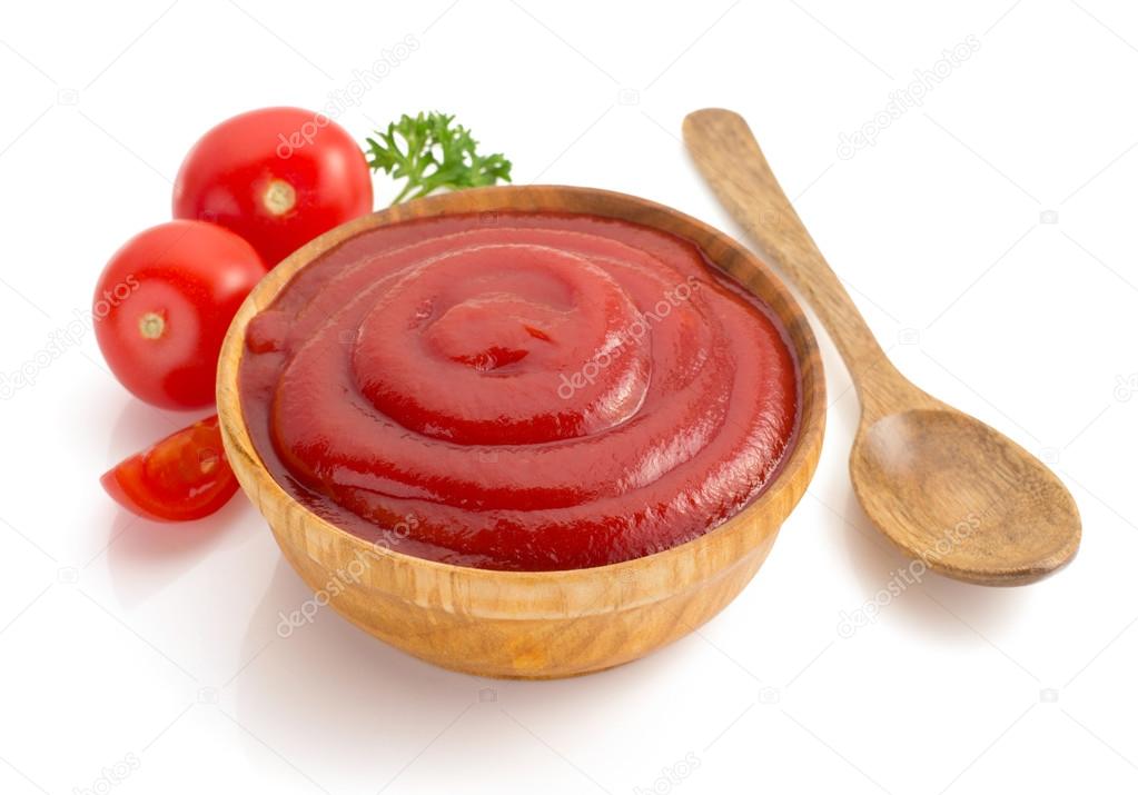 Tomato sauce isolated