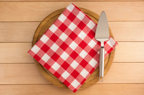 Napkin at cutting board — Stock Photo, Image