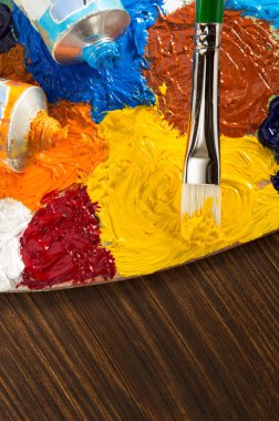 Yağlı boya ve fırça