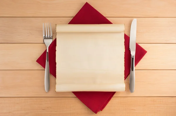 Parchment and napkin background — Stock Photo, Image