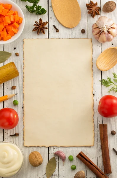 Otlar ve baharatlar arka plan