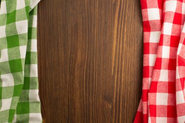 ahşap üzerine bez peçete