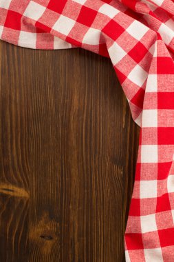 ahşap üzerine bez peçete