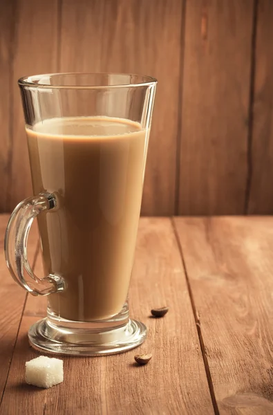 Taza de café en madera — Foto de Stock