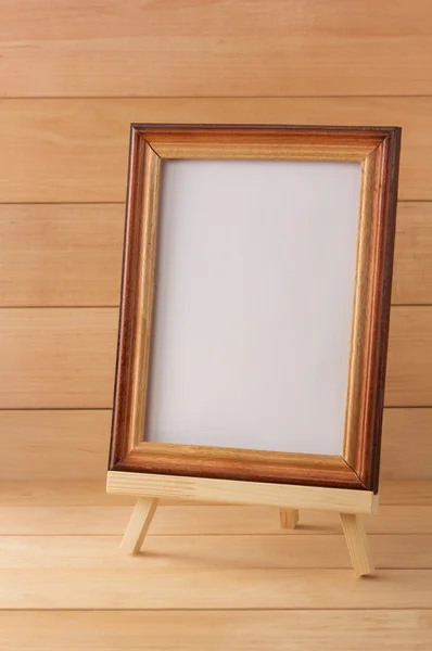 Foto frame op hout — Stockfoto