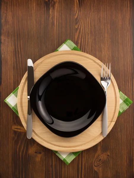 Küchenutensilien auf Serviette — Stockfoto